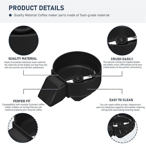 DGB-500GRD Kaffemaskine Kværnkurv til Flere Modeller DGB-475,DGB-475BK Kaffekværn Udskiftningsdele