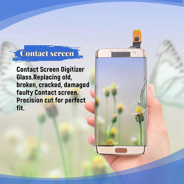 Galaxy S7 Edge G935 Kontaktskärm Digitizer Glas med Verktyg