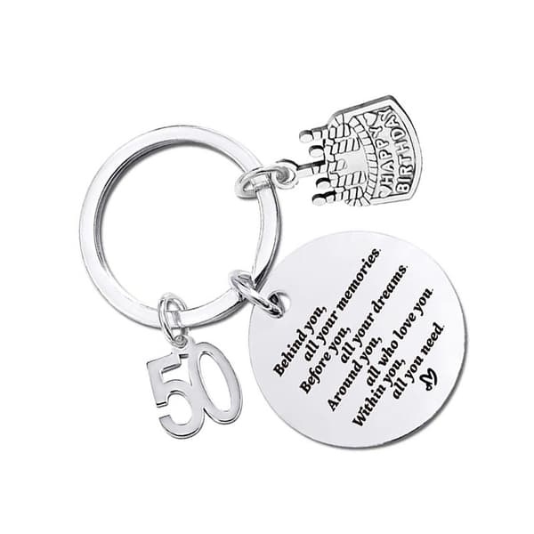 Silver Keychain YD0008 - Personalized Gift for Anniversary or Birthday
