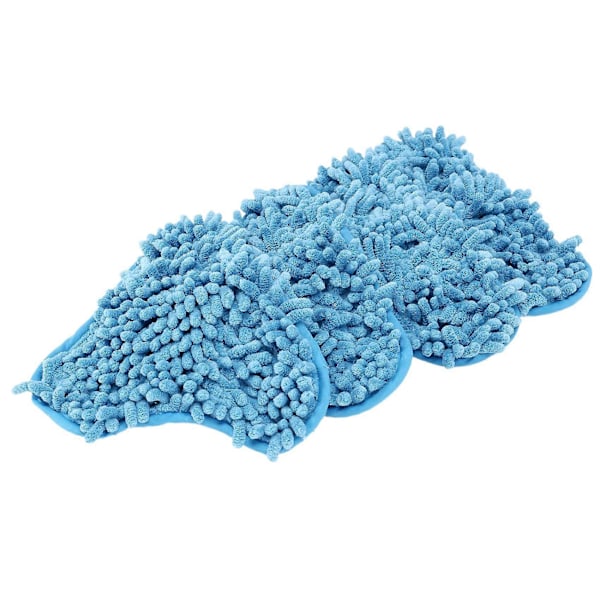 4 st Mikrofiber Pads för H2O Ångmopp X5, Tvättbara Återanvändbara Rengöringsmoppar Ersättningspads för H