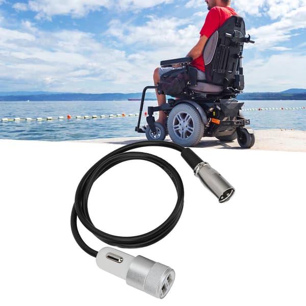 Elektrisk Rollestol Oplader 1 Til 2 Universal USB Mobilitets Scooter Hurtiglader Til Lille Bil