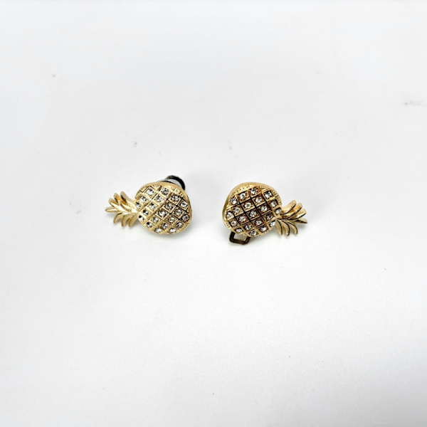 Ananas taljespænde til jeans - 5 par Guld
