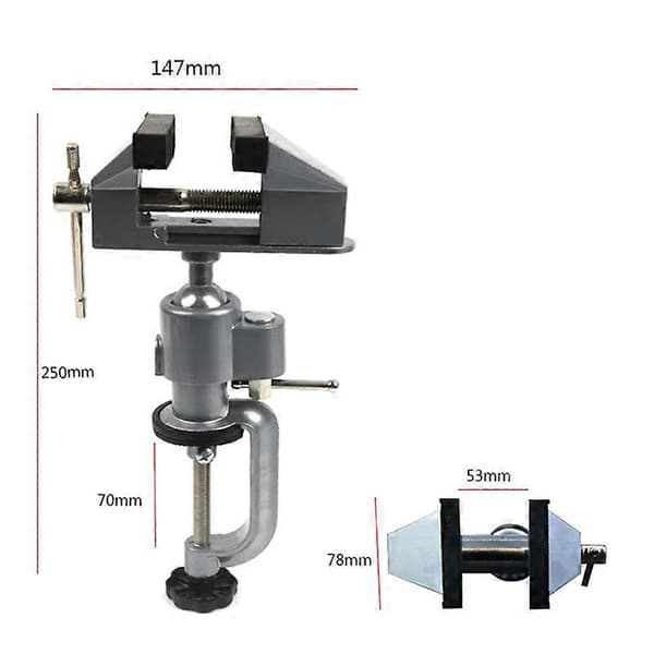 Multifunksjonell 2-i-1 Benk Klype Aluminium Legering Benk Klype Elektrisk Drill Benk Klype for Proc