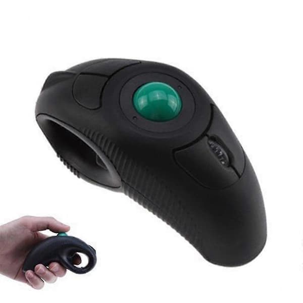 Højkvalitets splinterny trådløs USB Trackball Mus Tommelfingerstyring Bærbar