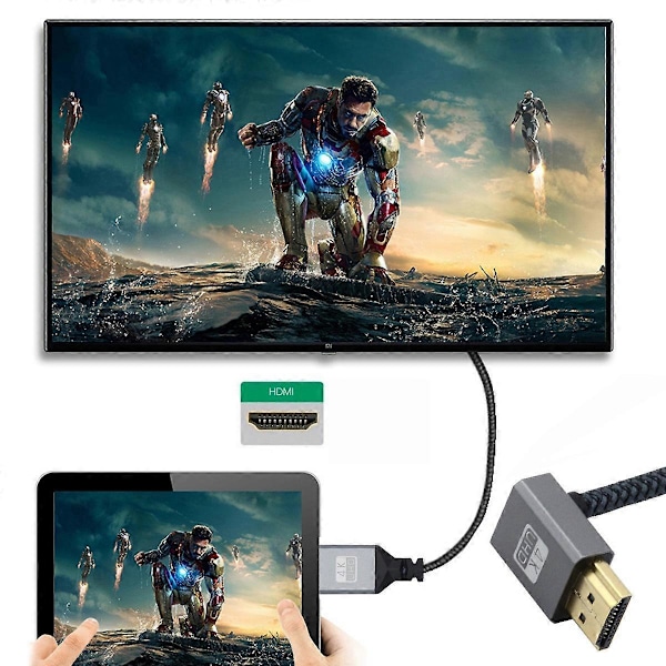 Typ A HD-061-UP 15cm HDMI Typ-A Hane till Hona Kabel 90 Graders Förlängningssladd Stödjer HDTV 4K