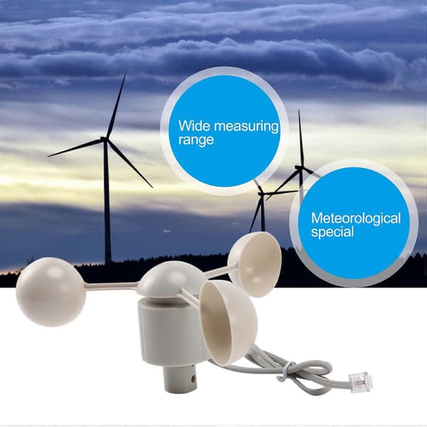 WH-SP-WS01 Anemometer Vindhastighetsmåler Vindhastighetssensor Meteorologisk Instrument Tilbehør for Anemometer