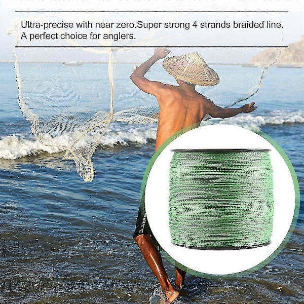 300M Fiskeline 100LB 0.55mm Stærk PE Fletline DS