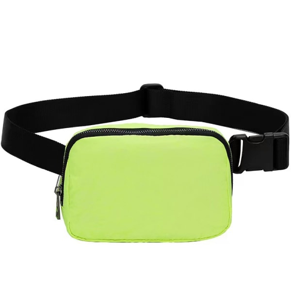 Nylon midjeväska utomhus sport fitness väska löpning multifunktion mobiltelefon väska-jbk Fluorescent Green
