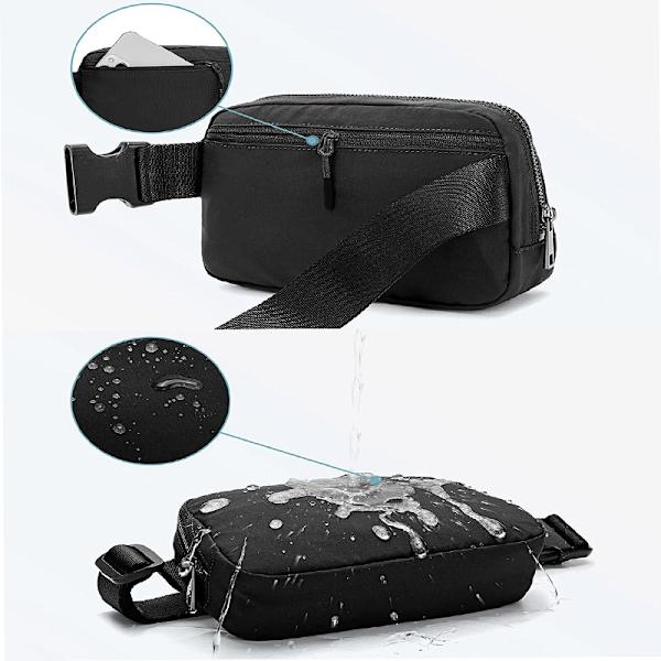 Breathable Waterproof Durable Nylon Chest Bag Black