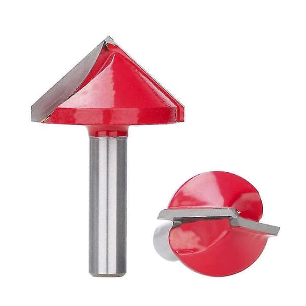 Trefresebits 8mm Skaft V Form 3d Graveringsbits 90 Grader Karbid Endefres Diameter 22 32mm Trebearbeiding Fres-8x32mm 90d