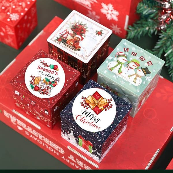 Christmas Stickers 1 Roll of 500 pcs MultiColor