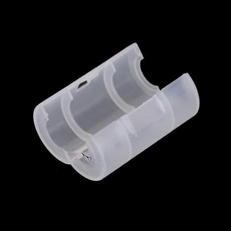Stykker Universal AA til C Batteriadaptere i Plastkasseomformer