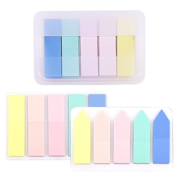 300 st Sticky Tabs, Transparenta Sticky Notes Flags Pastel Bokflikar Skrivbara Annoteringsflikar Morandi Sidmarkörer Klar Index