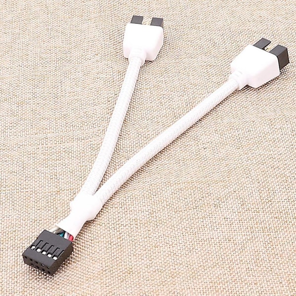 Motherboard 9pin USB Header to Dual USB2.0 9pin Splitter Hub Extension Cable