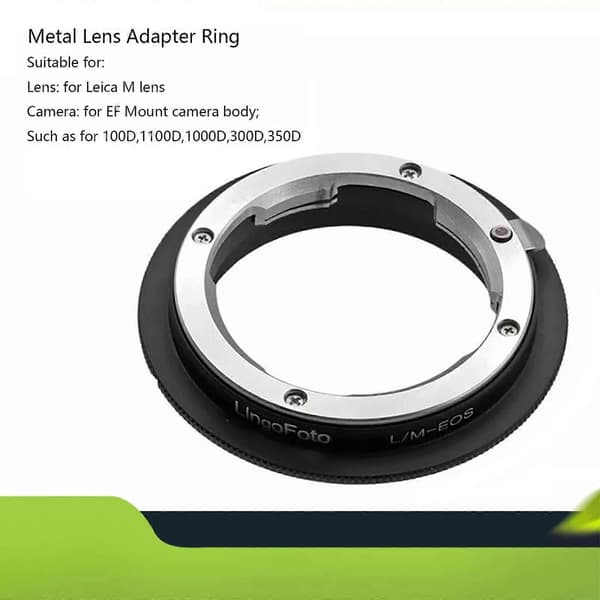 Metall Linse Adapter Ring for Leica M LM L/M Mount til EOS EF 700D 600D 5D III 6D js