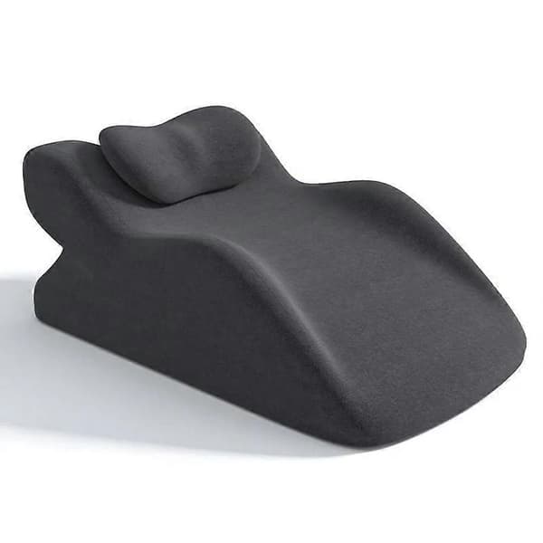 Puter og puter 2 stk Sett Ergonomisk Memory Foam Intim Posisjoneringspute for par med Mini Støttepute Mørkegrå