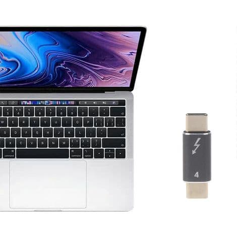 USB-C 40 Gbps 100 W hane till hane-adapter för bärbar dator