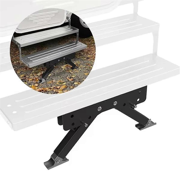 RV Folding Step Stabilizer Bracket - Tilhengerjekk Trinnarm, RV Modifikasjonstilbehør for Automobi