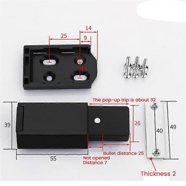 Kraftig Push to Open Skab Hardware Magnetisk Push Lås & Lås til Dør Touch Låse RV Skab