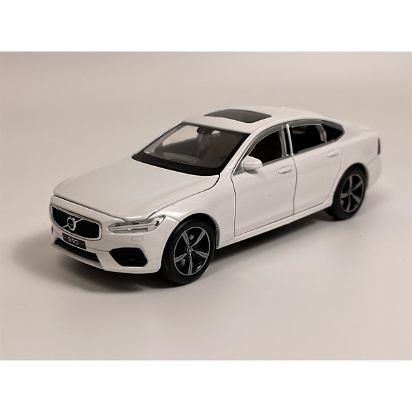 Volvo S90 LHD Valo- ja Ääni - Valkoinen Helmi 1:32 Mittakaava Tayumo 32100011