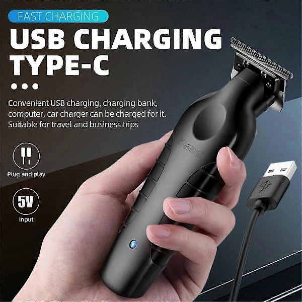 Km2299 H Clipper 0mm Nollställd Skärning Klippmaskin Herr Sladdlös H Trimmer Elect-Yogu