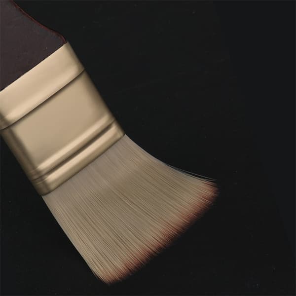 Brown Brush Set - Artist Brushes with Nylon Hair