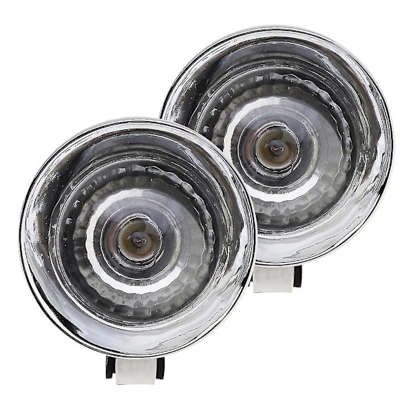 2x Högeffektslampor Motorcykel LED-lampor för Bil Dimljus Varselljus