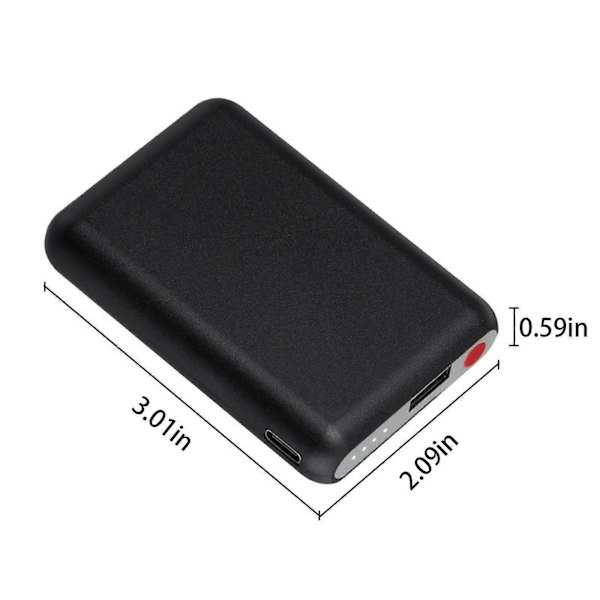 5V 5000mAh Genopladeligt Batteriudskiftning til Opvarmede Jakker, Veste, Bukser, Sokker, Halstørklæder og Tøj FAN986