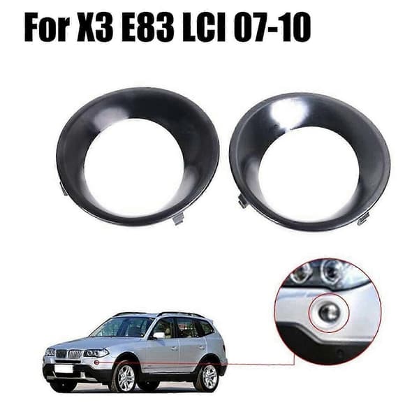 2 stk. Lampeskjerm Grunnet Tåkelys Trim Deksel For X3 E83 2007-2010-Yogu