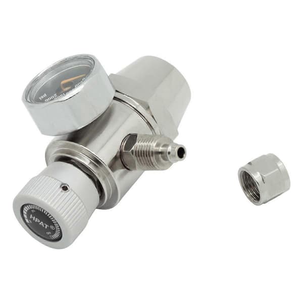 Akvarium CO2 Regulator 2000psi Tryckmätare för 6mm Sugrör 5/8-18UNF