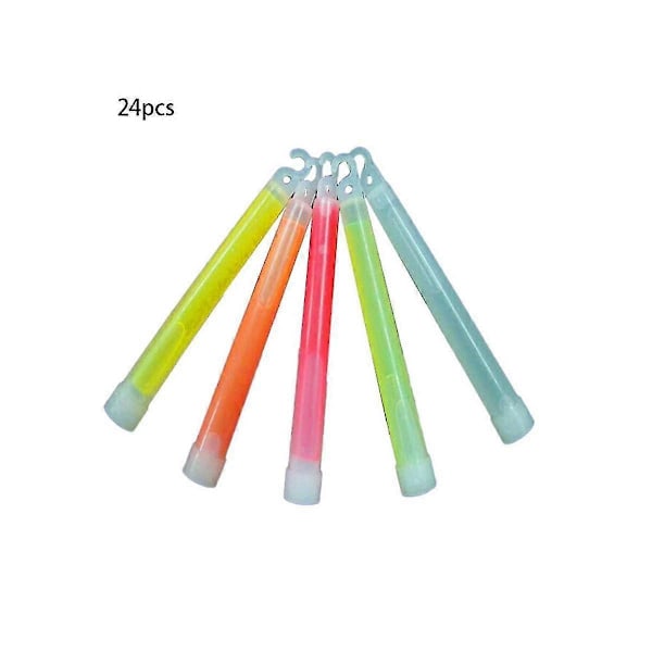 6 Tum Fluorescerande Kit Glow Sticks Promenader och Vandring Camping Utomhus Nödförnödenheter