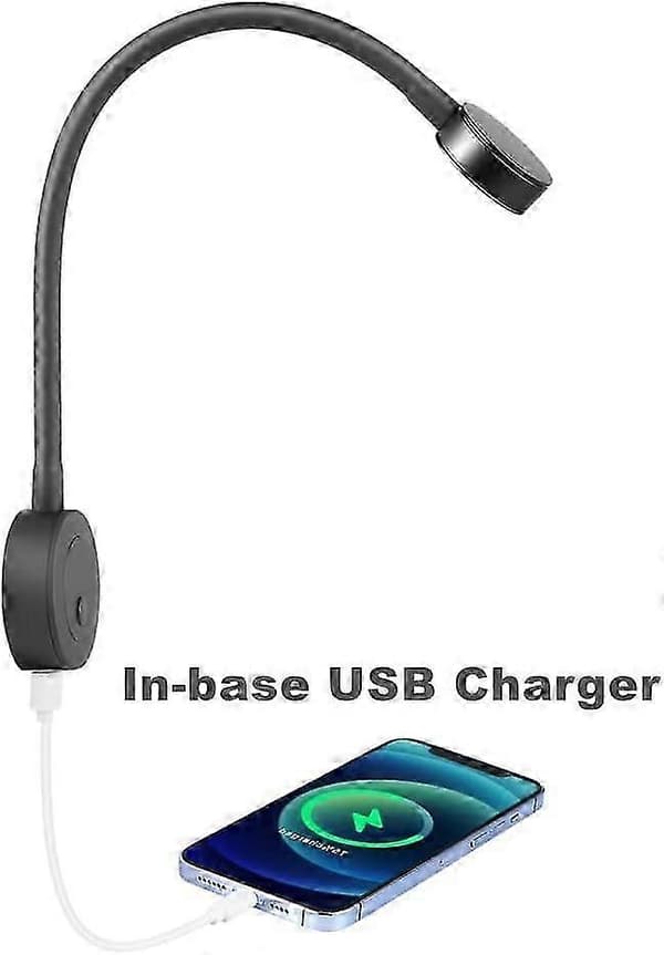 12V matkailuauton sängyn vierus LED-lukuvalo USB:lla