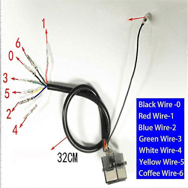 Gear Sensor UV Display Universal Motorcykel Gearindikator Speedometer Digital