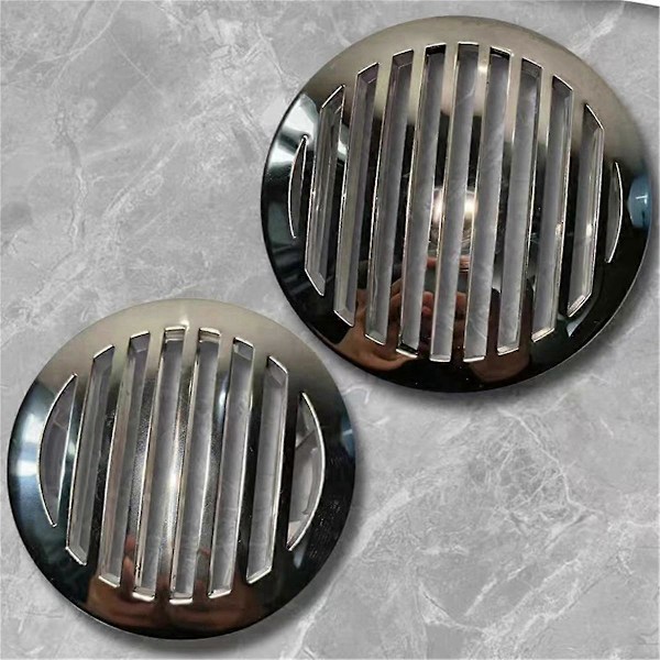 2 Stykker 4 Tommer Justerbare Marine Ventilationsdæksler, 316 Rustfrit Stål Luftstrømsventilationsdæksler til RV, Både, Yachts