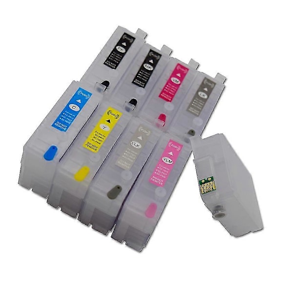 hg T76 T7601-T7609 P600 Refillable blekkpatron med Auto Reset ARC-brikke for Epson SureColor-P600 skriver
