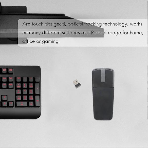 2.4Ghz Foldbar Trådløs Mus Foldbar Arc Touch Slim Mus Computer Gaming Mus Mus til PC Laptop