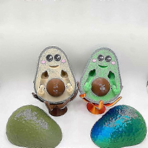 3D-Printet FCK-You-Cado, 3D-Printet Dårlig Avocado, Printet Langfinger Statue