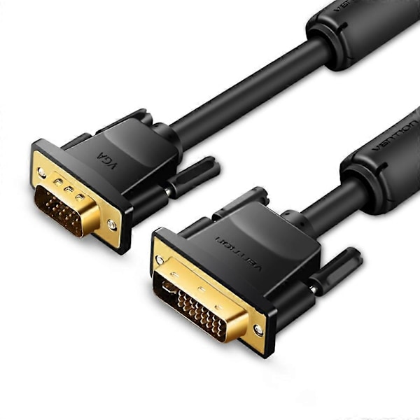 Typ A VENTION EACBI 3m 24+5 DVI till VGA Kabel 1080P 60Hz Hane till Hane Guldpläterad Adapterkabel