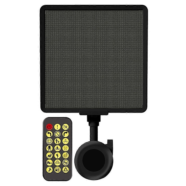 Typ A P64SR DIY Pixel LED Bilskylt Display Skärm Smartphone App Kontroll Stark Skylt