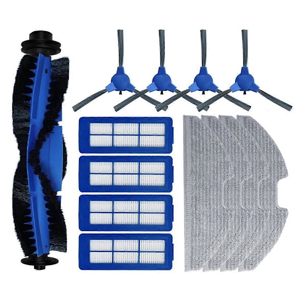 Til RoboVac G10 G30 Hybrid Reservedele HEPA-filter Mop-klud Hovedsidebørste Støvsuger