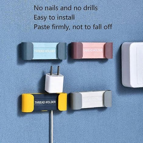 Silikone USB-kabelorganisator til skrivebord - Kabelholder
