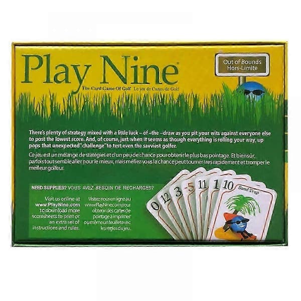 Play Nine - Golf-korttipeli - Englanti