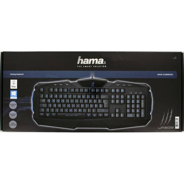 Gaming Keyboard Illuminated Nordic Layout