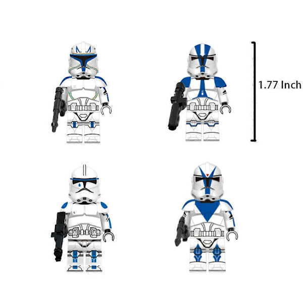 12 stk./sæt 501st Legion ARC Troopers Minifigurer Byggeklodser Legetøj