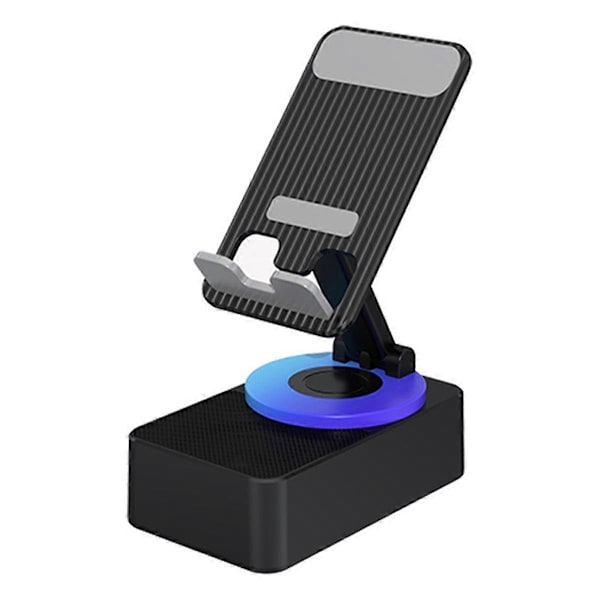 3-i-1 Mobiltelefonhållare, Audio Powerbank, Bluetooth-samtalshögtalare, Fällbar Multifunktionell Rotat