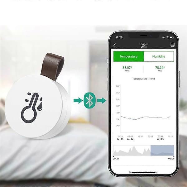Termometer Hygrometer Trådlös Bluetooth Utomhustermometer Smart Hem Temperatur- och Fuktighetssensor