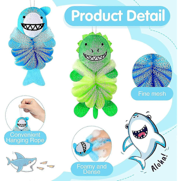 2-pack Badloofah Barn Badloofah Svamp (djur)