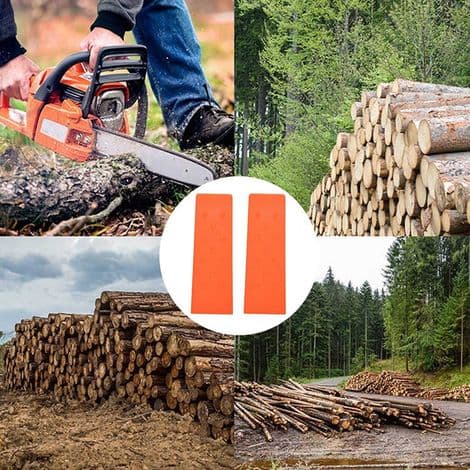 Fällkil i plast för sågning och klyvning av trä