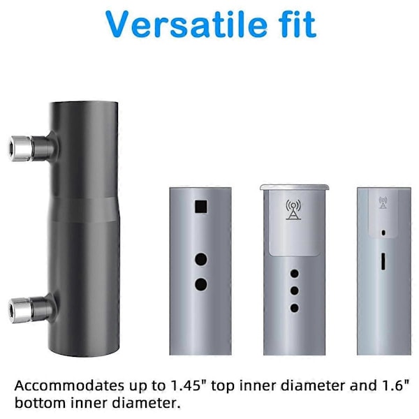 Rørtilpasningsstykke, Aluminium Legering Heavy Duty Satellitt Internett Mastfeste Brakett Monteringssett for Tak Vegg