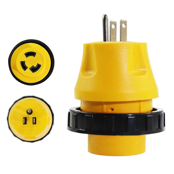 RV Elektrisk Adapter 15 AMP 5-15P Hann til Generator 30A L5-30R Hunn